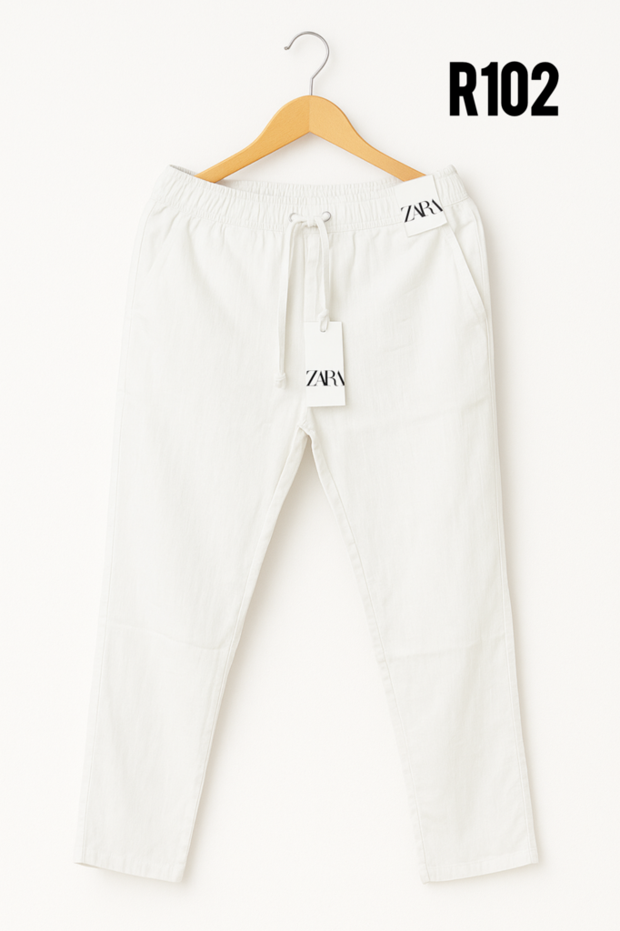 Remi Cotton Trouser (White)